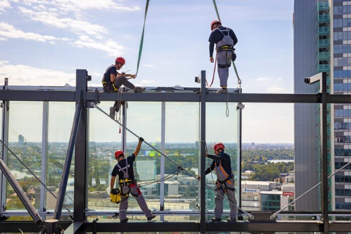 Arbeiter im Hochbau