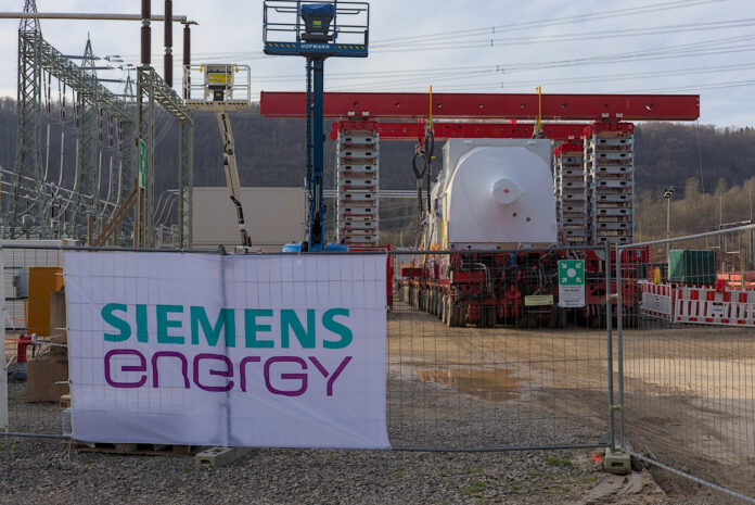 Einblick in eine Baustelle von Siemens Energy.