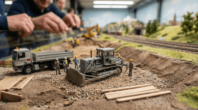 Warum diese grauen Baumaschinen im Miniatur Wunderland für Aufsehen sorgen