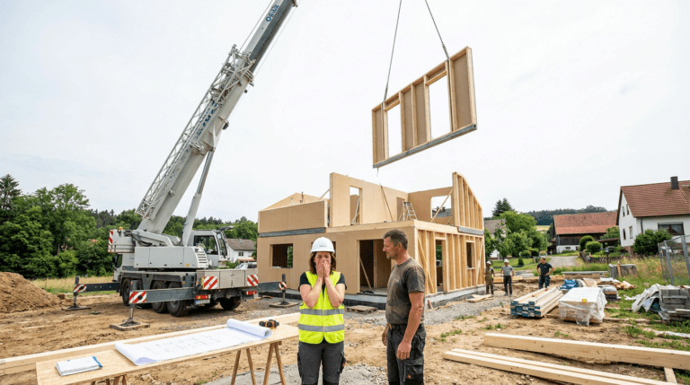 Hausaufstellung in 3 Tagen: Wie dieser Rohbau plötzlich Realität wurde