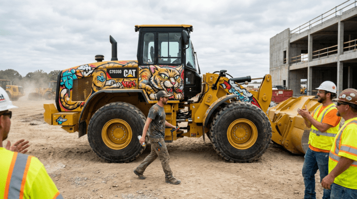 Zu schade für die Baustelle? Baumaschinen im Comic-Stil verblüffen die Branche